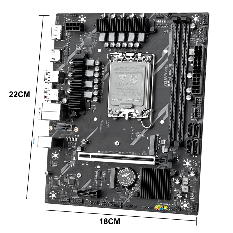 Lga1851 Gaming Motherboard - JGINYUE H810M-D/B M-ATX Gaming PC Motherboard