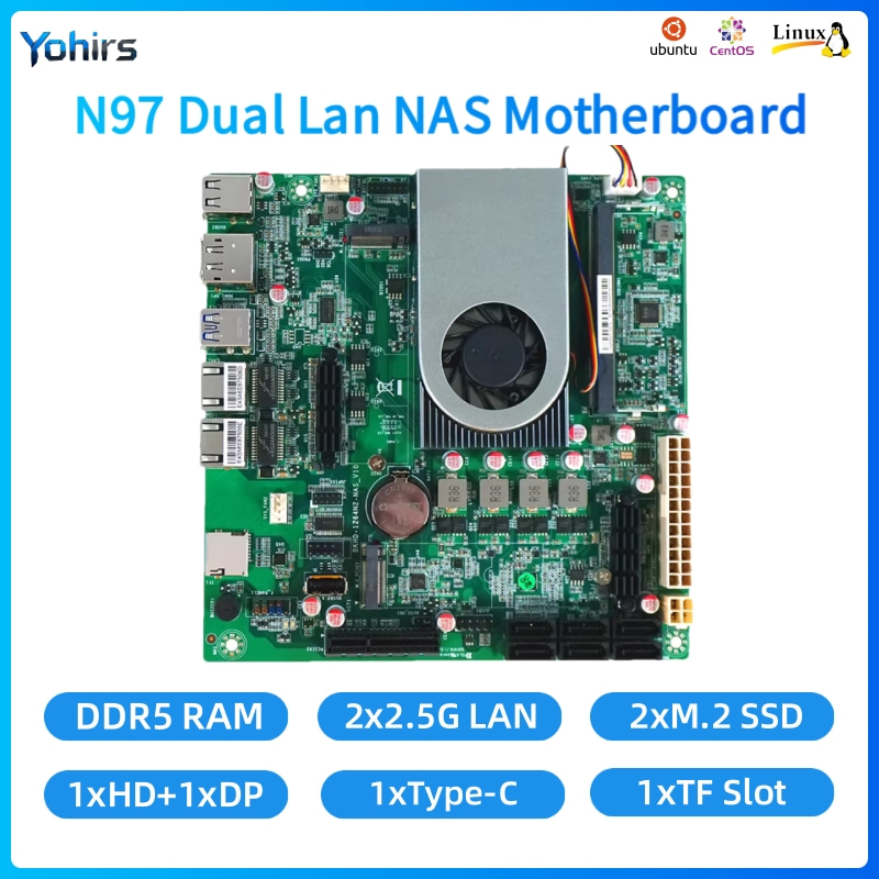 Yohirs NAS Motherboard Mini IT - đánh giá và giá Mini Itx Dual 2.5G Nas Motherboard