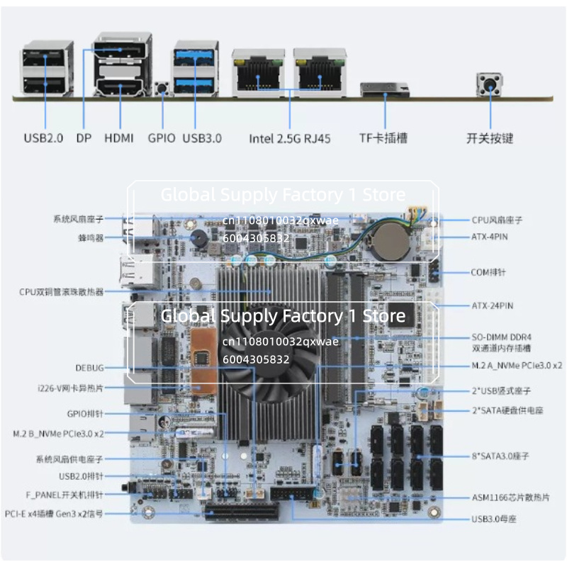 NAS Motherboard Mini ITX M11 w - đánh giá và giá Mini Itx Dual 2.5G Nas Motherboard